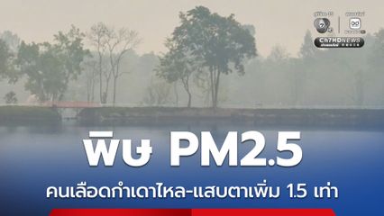 พิษ PM2.5 คนเลือดกำเดาไหล-แสบตาเพิ่ม 1.5 เท่า