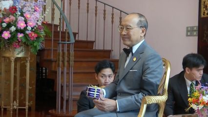 พระวรวงศ์เธอ พระองค์เจ้าเฉลิมศึกยุคล ประทานพระวโรกาสให้ คณะบุคคลเฝ้า ดังนี้