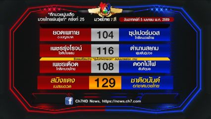 มวยเด็ด วิกหมอชิต : โปรแกรมวันอาทิตย์ที่ 5 เมษายน 2569