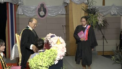 พระวรวงศ์เธอ พระองค์เจ้าเฉลิมศึกยุคล ทรงเป็นประธานในพิธีประทานทุน "สมเด็จเจ้าฟ้าฯ" และประกาศนียบัตร แก่ผู้สำเร็จการศึกษาจากวิทยาลัยอาชีวศึกษาสันติราษฎร์ ในพระอุปถัมภ์ฯ