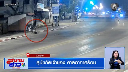 สุนัขกัดเจ้าของ คาดอากาศร้อน จ.ลำปาง