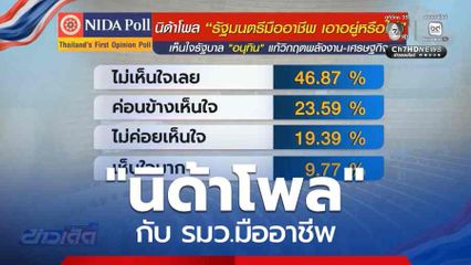 "นิด้าโพล" กับ รมว.มืออาชีพ