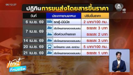 น้ำมันแพง ทำค่าโดยสารขึ้นราคา