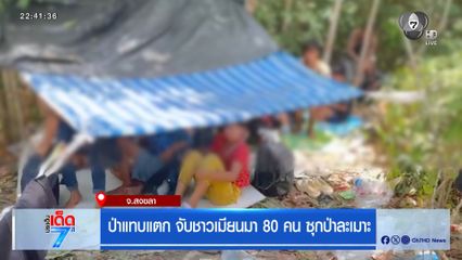 ป่าแทบแตก จับชาวเมียนมา 80 คน ซุกป่าละเมาะ