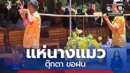 แห่นางแมวตุ๊กตา ขอฝน จ.สุรินทร์