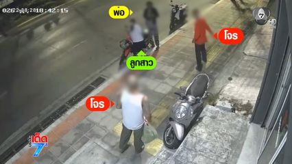 เร่งตามจับ 2 โจรชิงทรัพย์พ่อ-ลูก หน้าร้านยา
