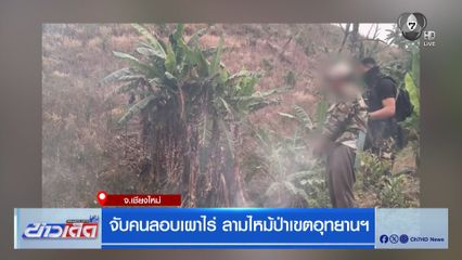 จับคนลอบเผาไร่ ลามไหม้ป่าเขตอุทยานฯ