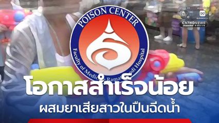 ศูนย์พิษวิทยารามาธิบดี ให้ข้อมูล "ยาเสียสาว GHB" เผย ผสมยาเสียสาวในปืนฉีดน้ำ โอกาสสำเร็จน้อย