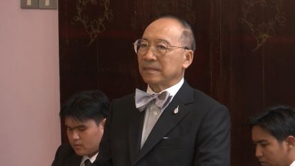 พระวรวงศ์เธอ พระองค์เจ้าเฉลิมศึกยุคล ประทานพระวโรกาสให้คณะบุคคลเฝ้า