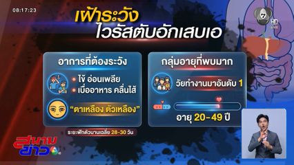 เตือน "ไวรัสตับอักเสบเอ" ระบาดหนัก
