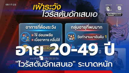 เตือน "ไวรัสตับอักเสบเอ" ระบาดหนัก