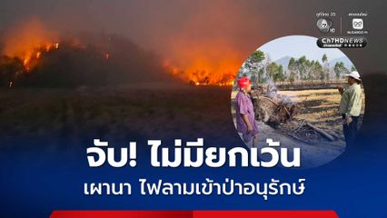 วนอุทยานเขาหลวง รวบมือเผานา ไฟลามเข้าเขตป่าอนุรักษ์