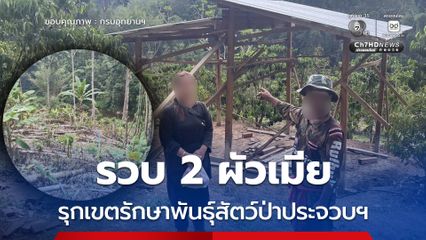 รวบ 2 ผัวเมียรุกเขตรักษาพันธุ์สัตว์ป่าประจวบฯ ยึด 13 ไร่ ปลูกทุเรียน กาแฟ