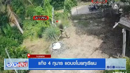 แก๊ง 4 กุมาร แอบขโมยทุเรียน