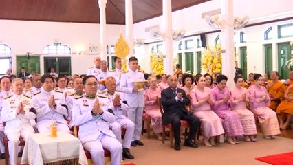 พระบาทสมเด็จพระเจ้าอยู่หัว ทรงพระกรุณาโปรดเกล้าโปรดกระหม่อมให้ องคมนตรี เชิญสัญญาบัตร พัดยศ ผ้าไตร ไปถวายแด่ พระธรรมวชิรปฏิภาณ ณ วัดประยุรวงศาวาส