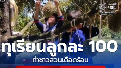 ขายทุเรียนลูกละ 100 บาท ทำชาวสวนเดือดร้อน จ.ปราจีนบุรี