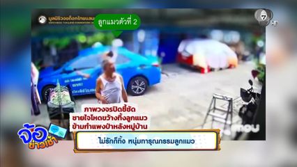 ไม่รักก็ทิ้ง หนุ่มทารุณกรรมลูกแมว