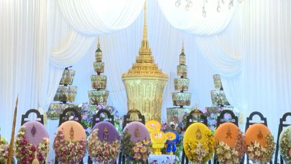 สมเด็จพระกนิษฐาธิราชเจ้า กรมสมเด็จพระเทพรัตนราชสุดา ฯ สยามบรมราชกุมารี เสด็จพระราชดำเนินไปในการพระพิธีธรรมสวดพระอภิธรรมศพ พลตำรวจเอก เสริม จารุรัตน์ อดีตหัวหน้านายตำรวจราชสำนักประจำ