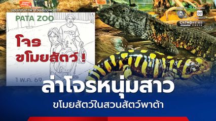 ล่าโจรหนุ่มสาว บุกขโมยสัตว์ในสวนสัตว์พาต้า กลางวันแสกๆ