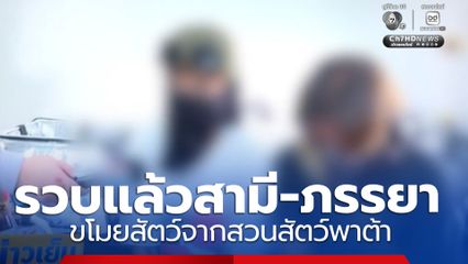 รวบแล้วสามี-ภรรยา ขโมยสัตว์จากสวนสัตว์พาต้า หาเงินซื้อยาเสพติด