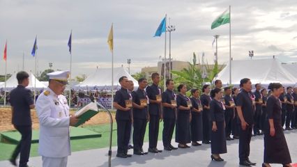 พระบาทสมเด็จพระเจ้าอยู่หัว และสมเด็จพระนางเจ้า ฯ พระบรมราชินี เสด็จพระราชดำเนินไปในการพระราชพิธีจรดพระนังคัลแรกนาขวัญ พุทธศักราช 2569