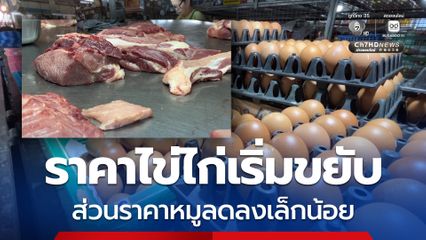 เปิดเทอม ราคาไข่ไก่เริ่มขยับ ส่วนราคาหมูหน้าฟาร์มลดลงเล็กน้อย
