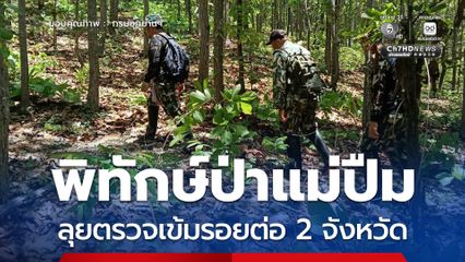 พิทักษ์ป่าแม่ปืม ลุยตรวจเข้มรอยต่อ 2 จังหวัด ตรึงกำลังเซฟผืนป่า ยันไร้สิ่งผิดกฎหมาย