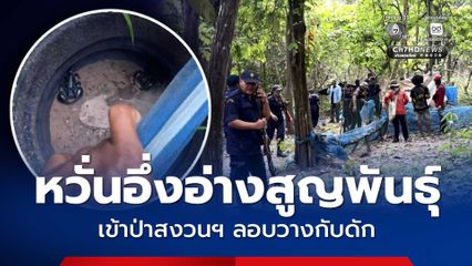 ฝ่ายปกครองลุยทำลายกับดัก หวั่นอึ่งอ่างสูญพันธุ์ ชาวบ้านเข้าป่าสงวนฯ ลอบวางกับดัก