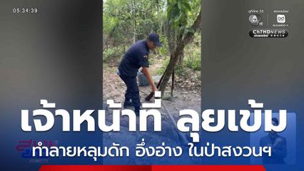 ทำลายหลุมดัก อึ่งอ่าง ในป่าสงวนฯ จ.นครราชสีมา
