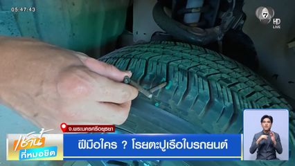 ฝีมือใคร ? โรยตะปูเรือใบรถยนต์