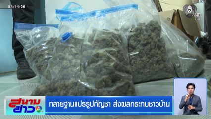 ทลายฐานแปรรูปกัญชา ส่งผลกระทบชาวบ้าน