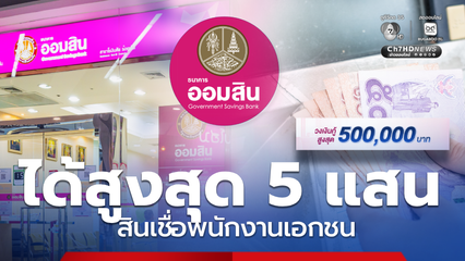 สินเชื่อพนักงานเอกชน ออมสินให้กู้สูงสุด 5 แสน ตรวจคุณสมบัติ