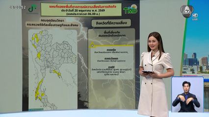ฝนฟ้าอากาศเช้านี้ 28 พ.ค.69 | ชลประทานฯ เร่งซ่อมคลอง ร.1 ป้องกันน้ำท่วม