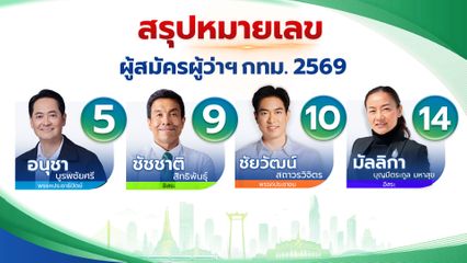 สรุปหมายเลข ผู้สมัคร ผู้ว่าฯ กทม.2569 วันแรก