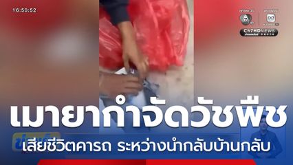 เมายากำจัดวัชพืช เสียชีวิตคารถ