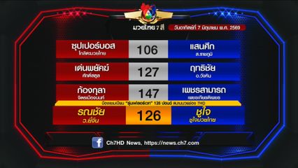 มวยเด็ด วิกหมอชิต : โปรแกรมวันอาทิตย์ที่ 7 มิถุนายน 2569