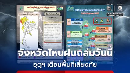 กรมอุตุนิยมวิทยา เตือนฝนตกหนักถึงหนักมาก เช็กพิกัดจังหวัดไหนมีความเสี่ยงน้อย - เสี่ยงมากรับมือฝน