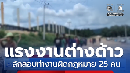 บุกจับแรงงานต่างด้าว ลักลอบทำงานผิดกฎหมาย 25 คน จ.ชลบุรี