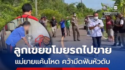 ลูกเขยขโมยรถไปขาย แม่ยายแค้นโหด คว้ามีดฟันหัวดับ