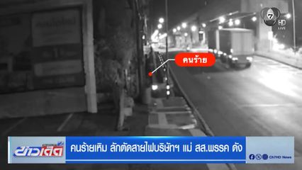 คนร้ายเหิม ลักตัดสายไฟบริษัทฯ แม่ สส.พรรค ดัง