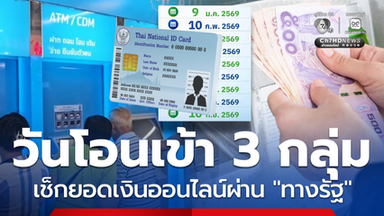 เงินเข้าวันไหน วิธีเช็กสถานะ 3 กลุ่ม แอปฯ ทางรัฐ โอนทุกเดือน