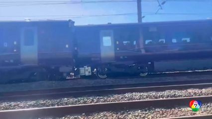 รถไฟขนส่งชนกัน หลุดรางตกสะพาน ในเยอรมนี