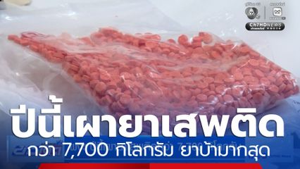 ผงะ ปีนี้เผายาเสพติดกว่า 7,700 กิโลกรัม ยาบ้ามากสุด