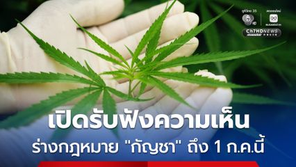 เชิญชวนประชาชน ผู้ประกอบการ ร่วมแสดงความเห็นกฎหมาย “กัญชา” ผ่านออนไลน์ถึง 1 ก.ค.นี้
