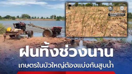 ฝนทิ้งช่วงนาน เกษตรในบัวใหญ่ต้องแบ่งกันสูบน้ำ