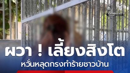 ผวา ! สิงโตหลุดกรงทำร้ายชาวบ้าน