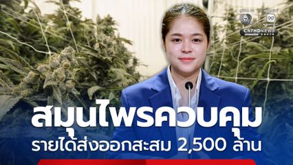 รองโฆษกรัฐบาล เผยรายได้สะสมส่งออกกัญชา 2,500 ล้านบาท