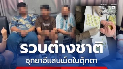 รวบแก๊งต่างชาติ 3 คน ซุกยาอี 1 แสนเม็ดซ่อนในตุ๊กตา