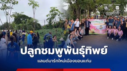 ชาวบ้านร่วมใจออกเงิน ลงแรงปลูกชมพูพันธุ์ทิพย์ สร้างแลนด์มาร์กใหม่เมืองขอนแก่น