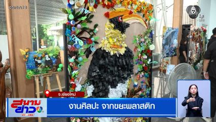 งานศิลปะ จากขยะพลาสติก จ.เชียงใหม่